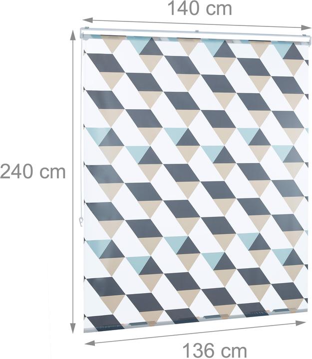 Produktbild Relaxdays Duschrollo (140 x 7 x 240 cm)