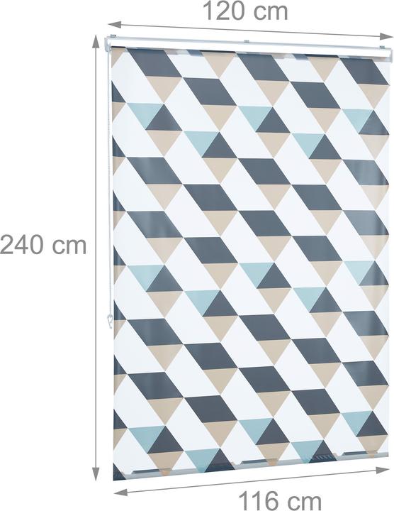 Produktbild Relaxdays Duschrollo (120 x 7 x 240 cm)