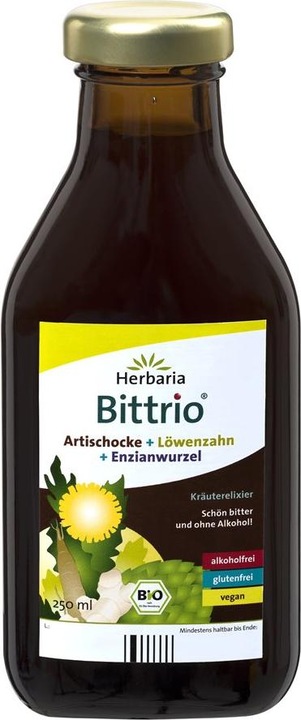 Actual product image Herbaria Herbal Elixir Bittrio Artichoke & Dandelion & Gentian Root Organic (1 Piece, Liquid, 592 g)
