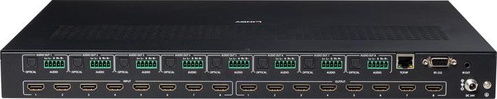 Actual product image Lindy 8x8 HDMI 4K60 Seamless Multi-View Matrix mit Video Wall Scaling