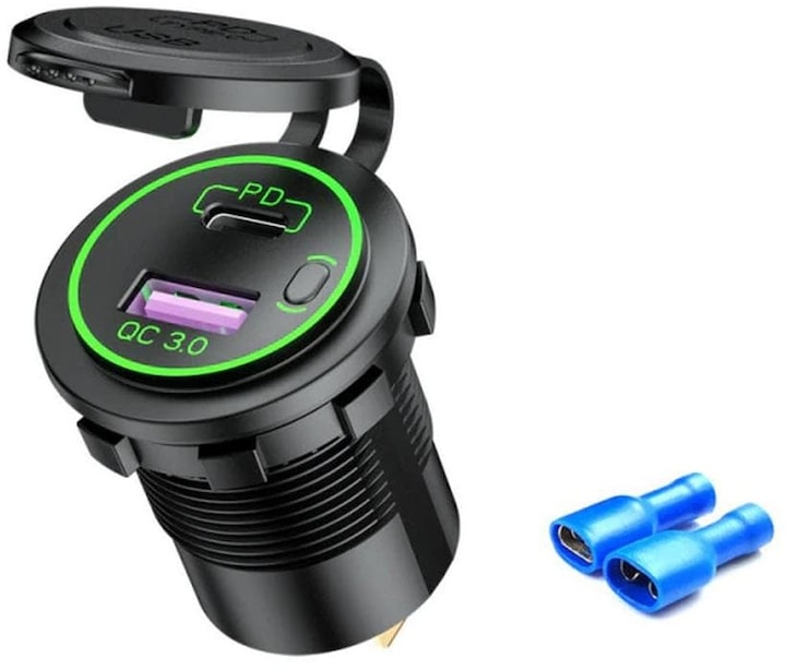 Produktbild Swaytronic QC 3.0 USB Buchse (Solarstecker)
