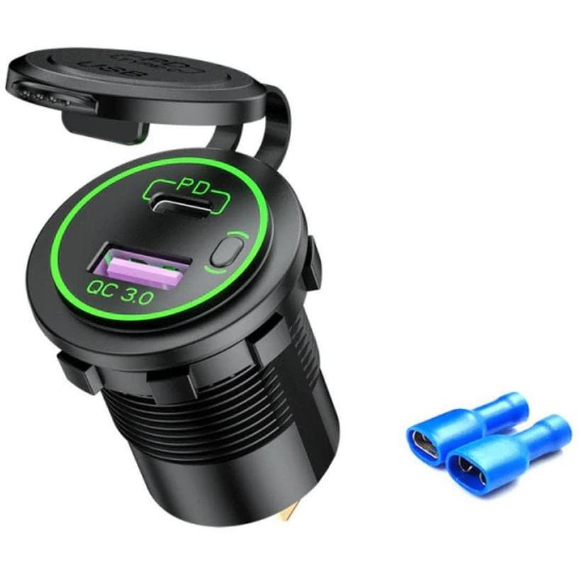 Swaytronic, Zubehör Solarenergie, QC 3.0 USB Buchse (Solarstecker)