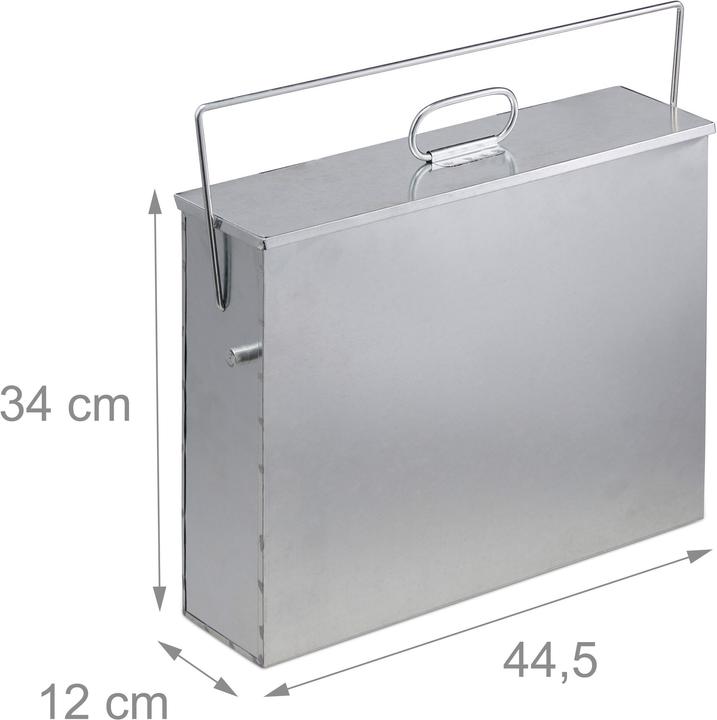 Produktbild Relaxdays Ascheeimer eckig