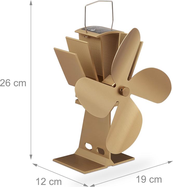 Image du produit Relaxdays Ofenventilator (19 x 12 x 26 cm)