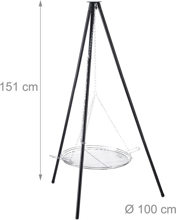Productafbeelding Relaxdays Draaibare barbecue (100 cm)