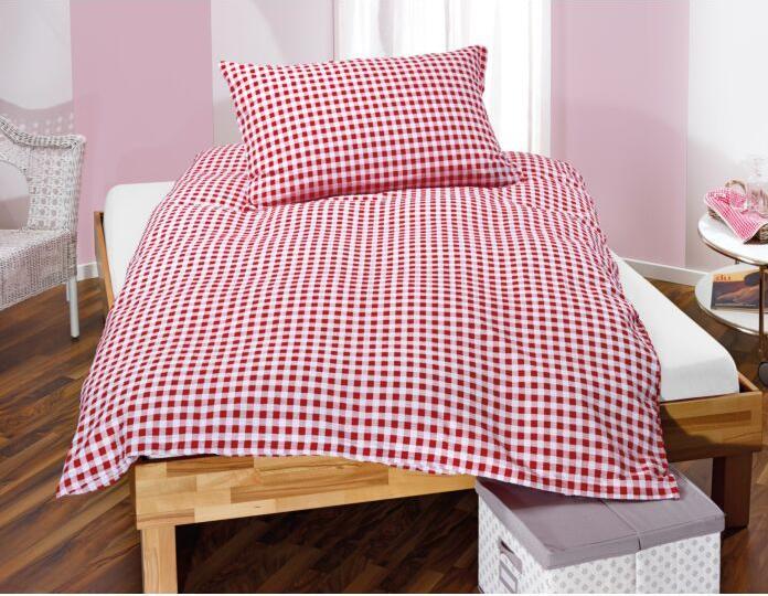 Produktbild Home Fashion Kölsch rot (Bettwäsche Set, 160 x 210 cm, 65 x 100 cm)