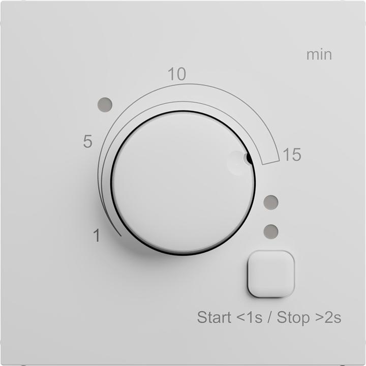 Actual product image Legrand SEANO cover for timer switch 0-15 minutes, ultra white, 765135