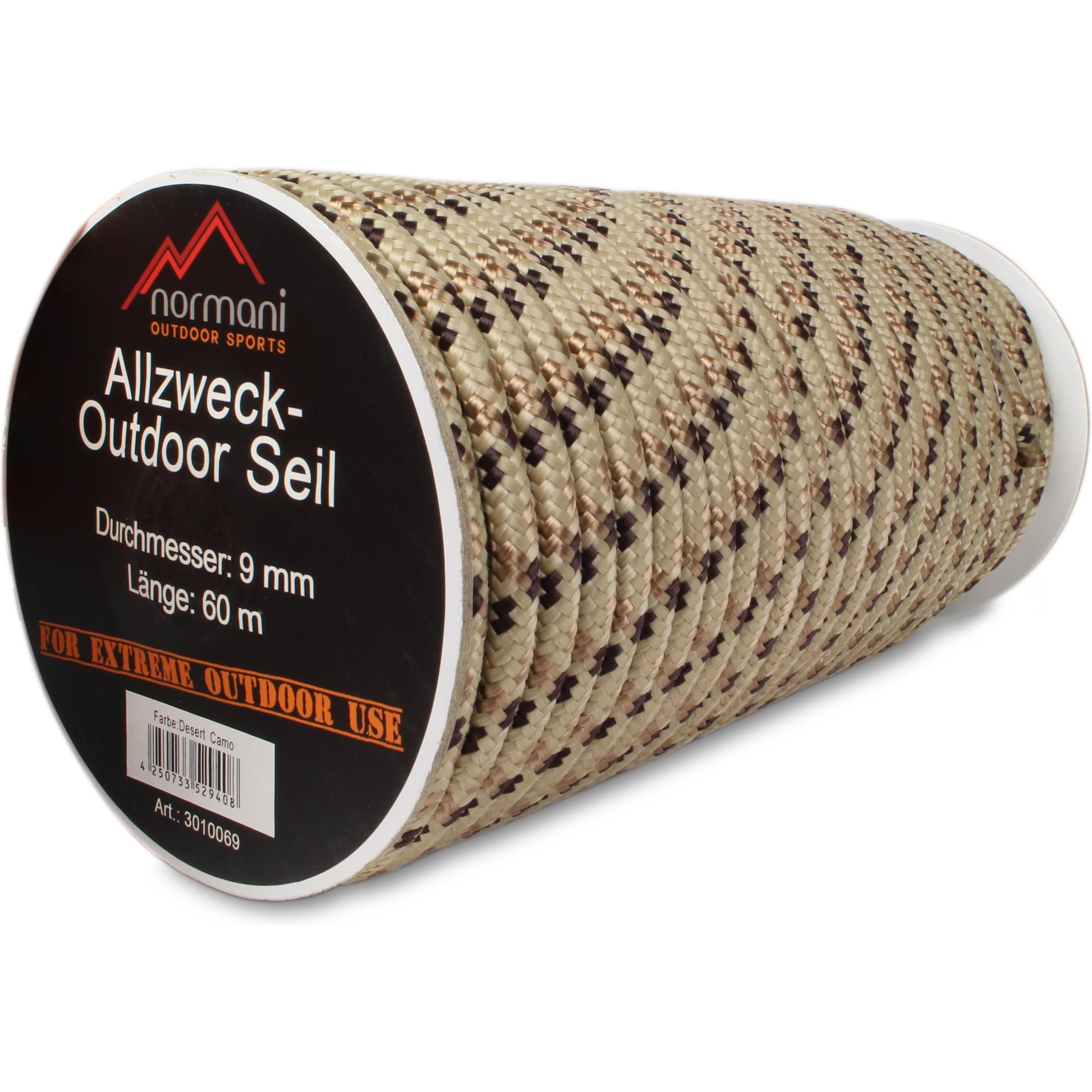 Normani, Seil, Allzweck-Outdoor-Seil 9 mm x 60 m Manning (60 m)