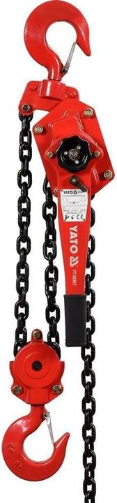 Immagine prodotto Yato Paranco professionale a cricchetto 6000 kg YT-58967 paranco a catena 6 tonnellate blocco puleggia