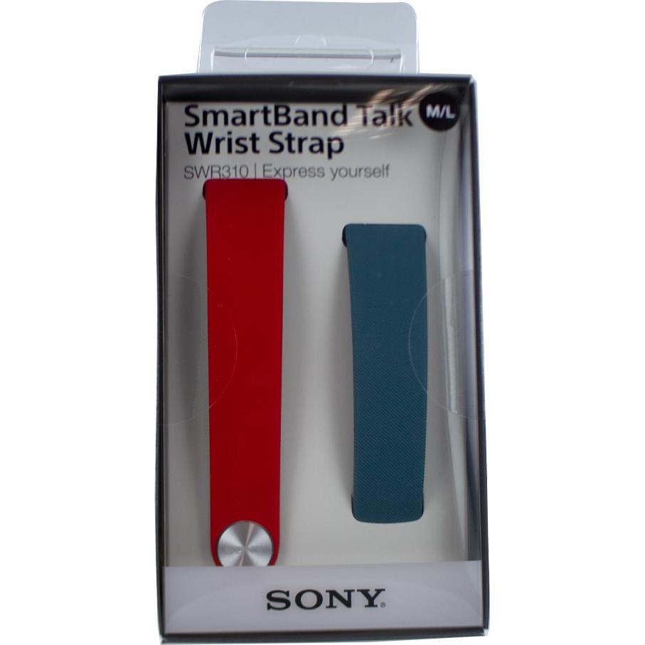 Thumbnail - Sony SWR310 Armband (Kunststoff, SmartBand Talk SWR30), Uhrenarmband, Blau, Rot
