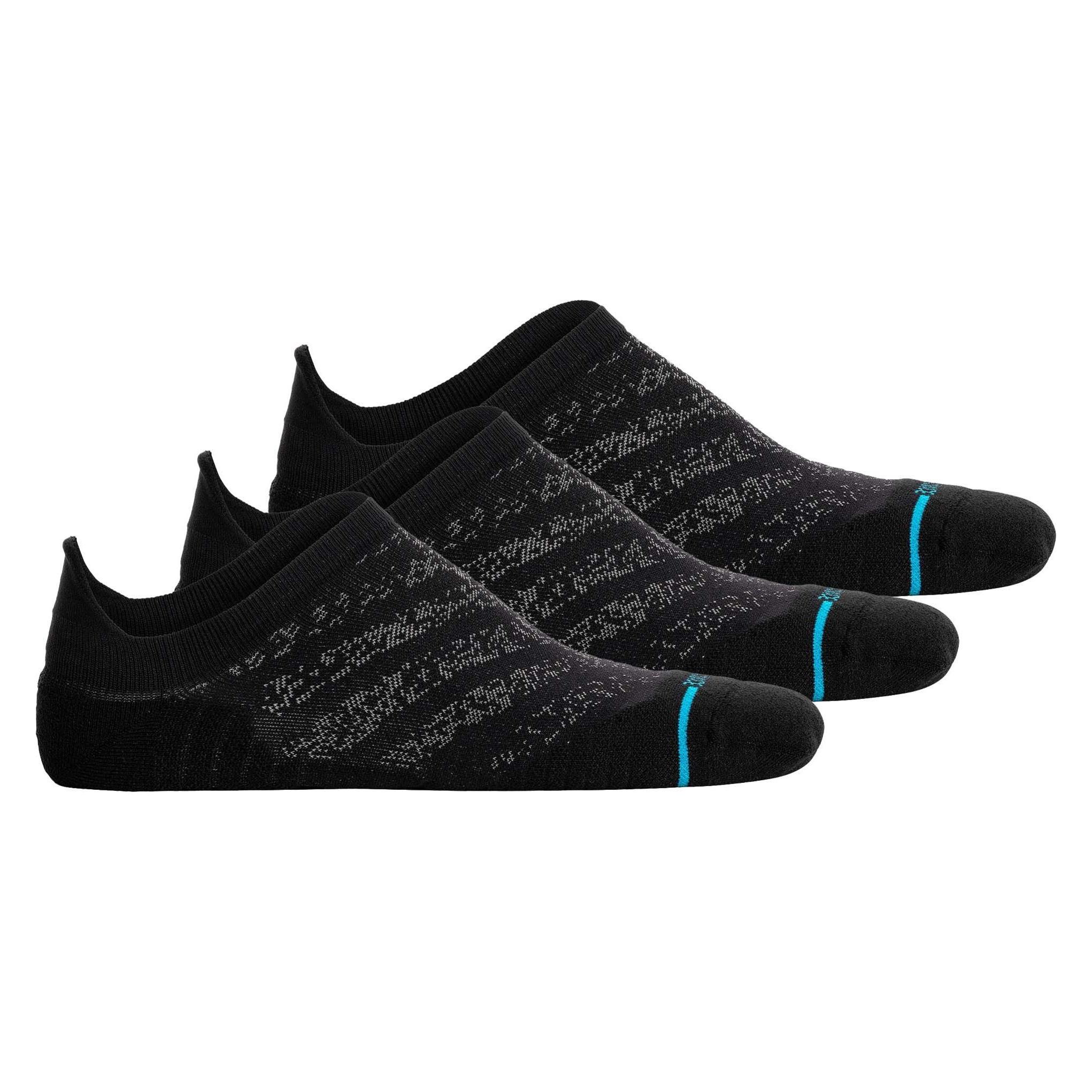 Stance, Damen, Sportsocken, Run Light Tab 3er Pack (42 - 46), Schwarz