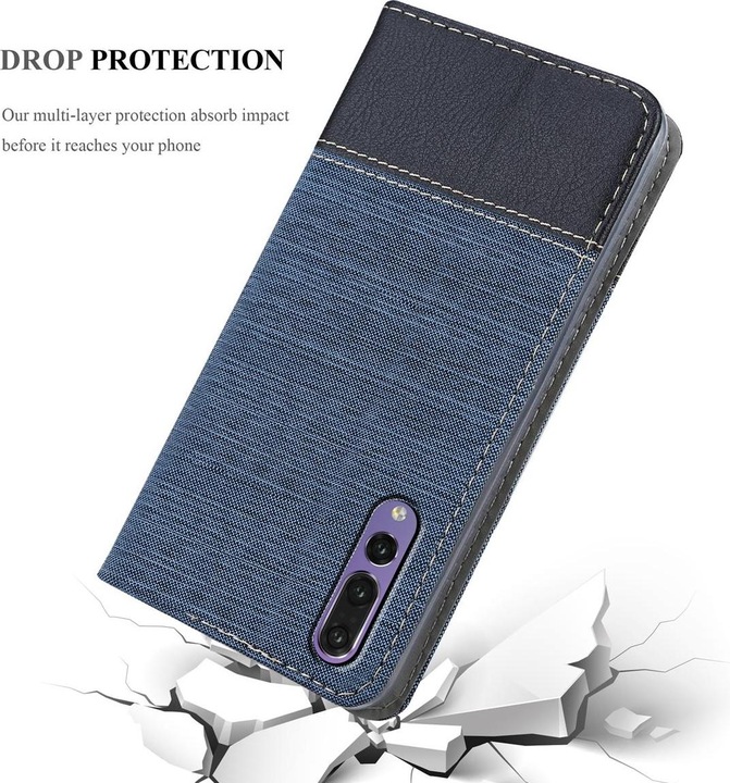 Image du produit Cadorabo Couverture look jeans Book (Huawei P20 Pro)