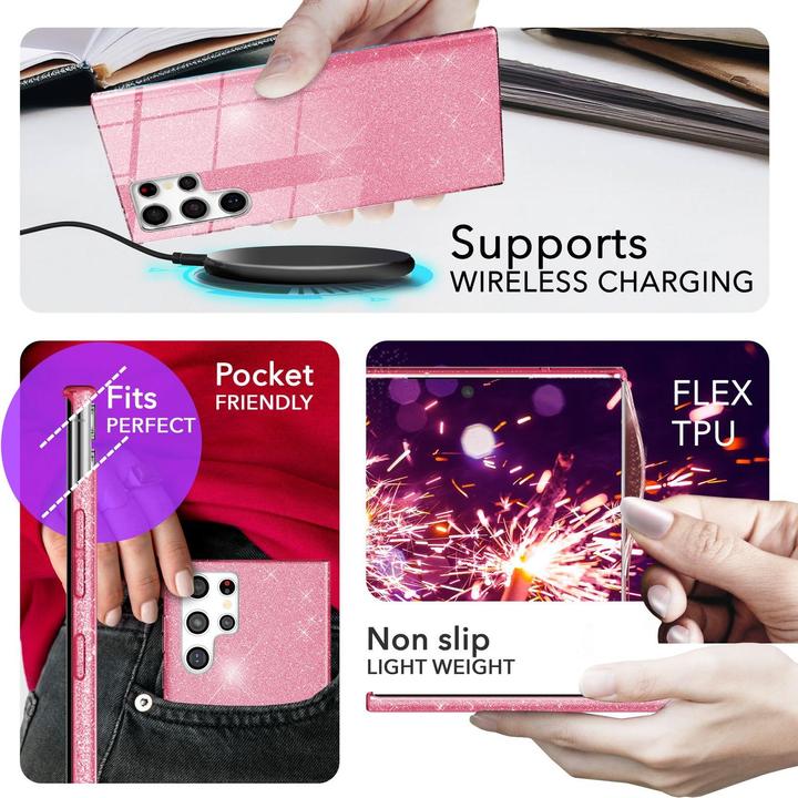 Image du produit Nalia Étui hybride pailleté (Samsung Galaxy S24 Ultra)