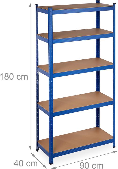 Actual product image Relaxdays Heavy duty shelf