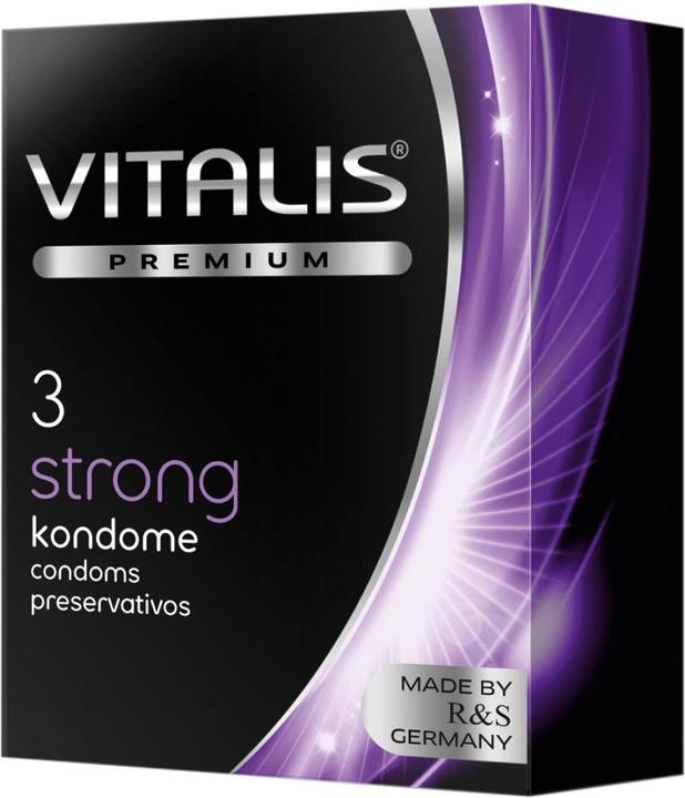 Actual product image Vitalis PREMIUM "Strong" 3 extra safe condoms for wild positions (3 pcs.)