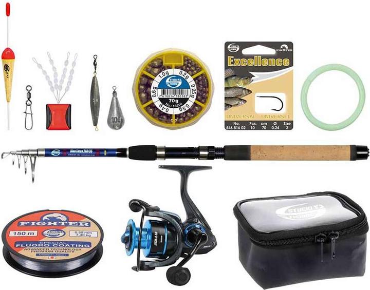 Stucki Fishing Set Tele Allround - 210 (Kit de pêche, 210 cm)