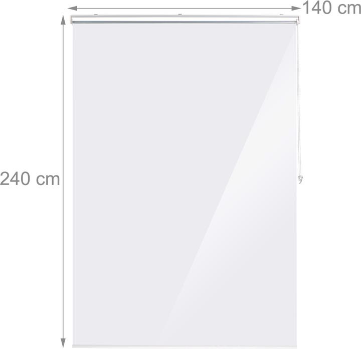 Actual product image Relaxdays Shower roller blind (140 x 4.5 x 240 cm)