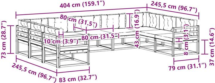 Produktbild vidaXL Outdoor-Sofagarnitur