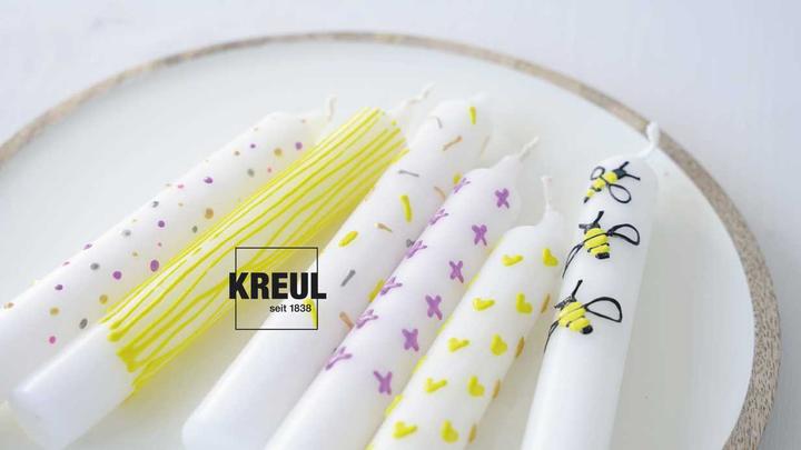 Actual product image Kreul Candle Pen Set of 4, Wax Colour (29 ml)