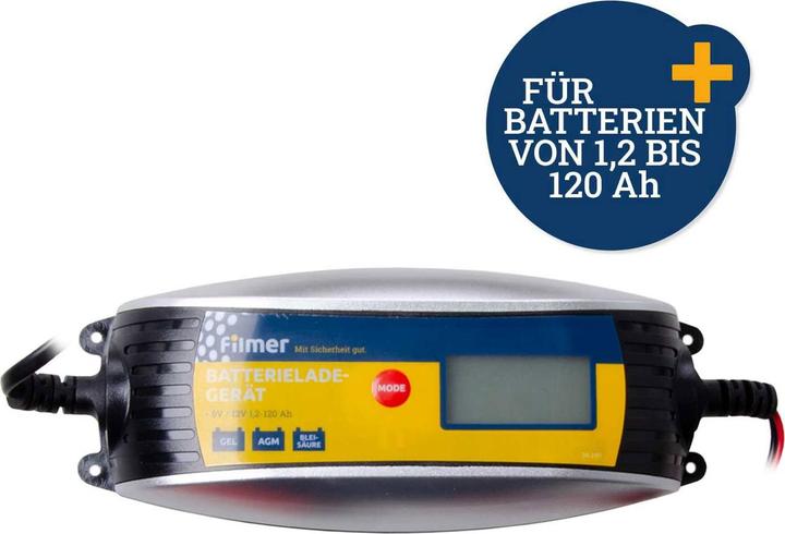 Produktbild Filmer Auto-Batterie-Ladegerät (12V, 6V, 4 A)