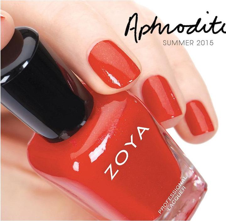 Actual product image Zoya APHRODITE - Summer Red (Red, Colour paint)