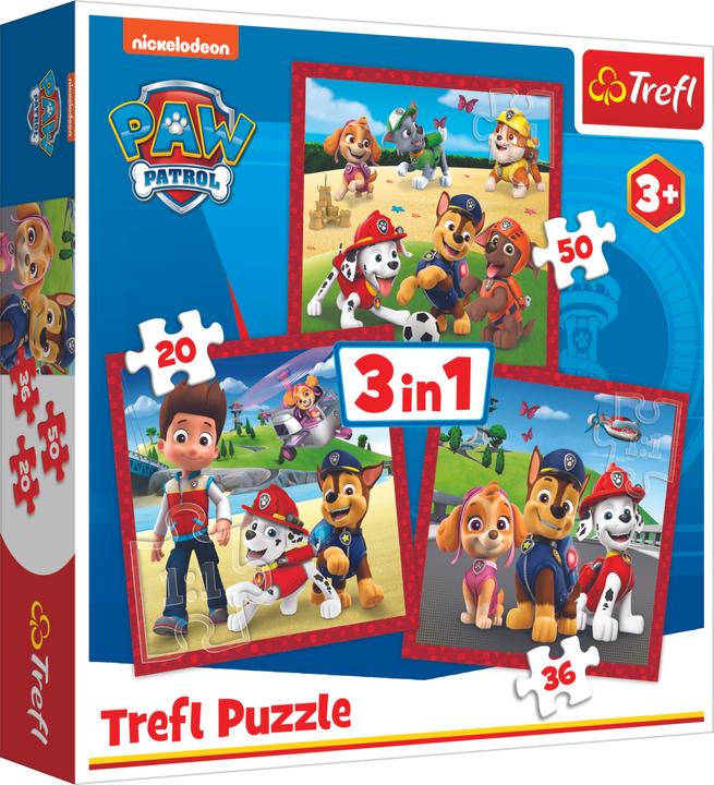Vedes PAW Patrol 3in1 puzzel (106 onderdelen)