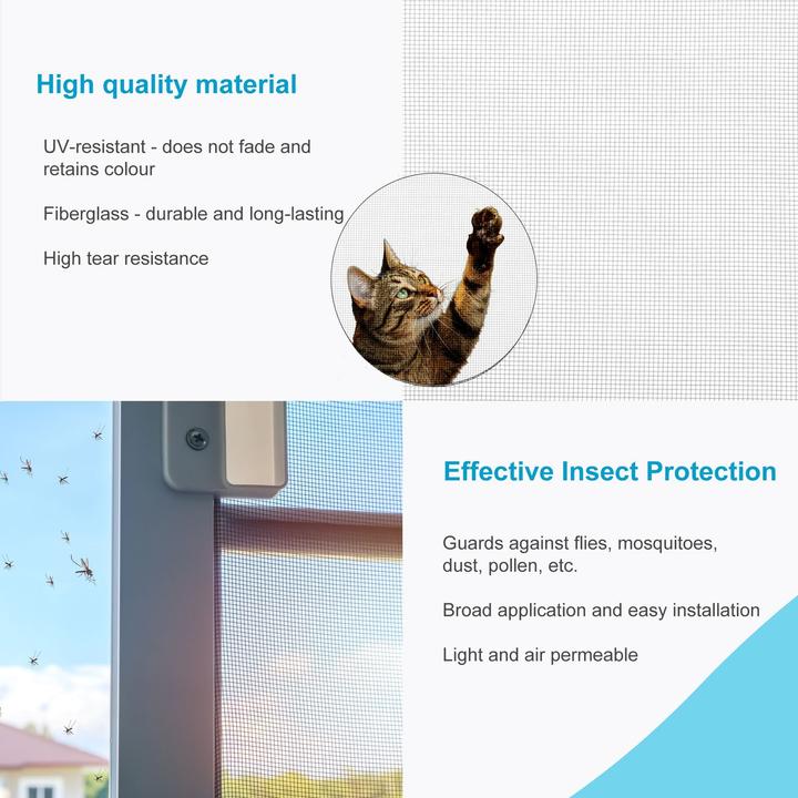 Image du produit Intirilife Moustiquaire en blanc largeur 100cm (100 x 100 cm)