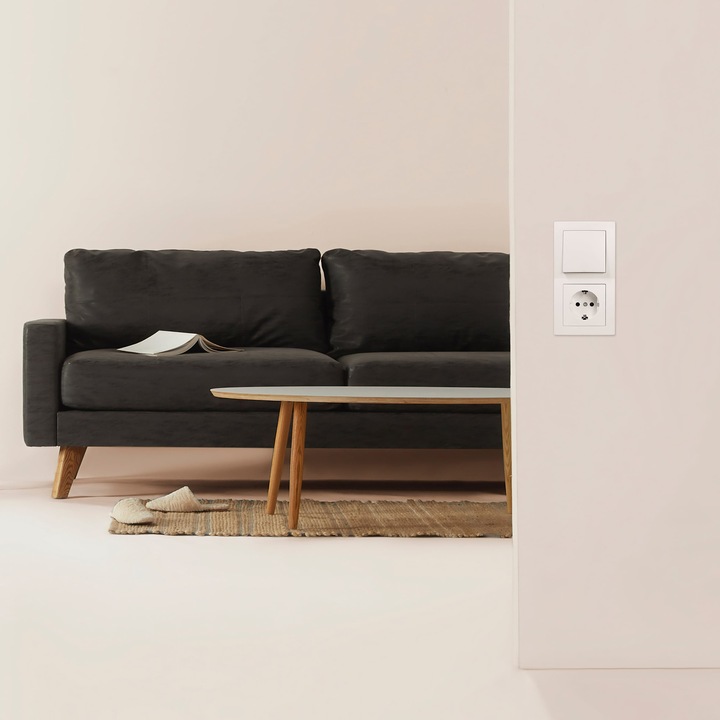 Immagine prodotto MCP Set di interruttori e prese MCPOWER Flair, mega set, 100 pezzi, bianco
