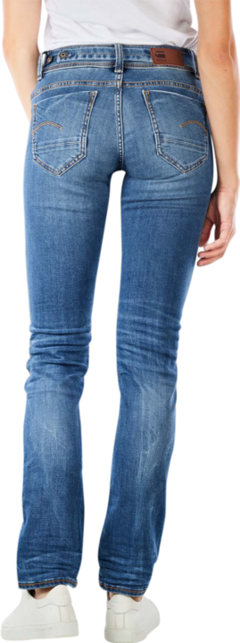 Immagine prodotto G-Star Midge Zip Mid Straight Jeans medio indaco invecchiato (W29/L30)