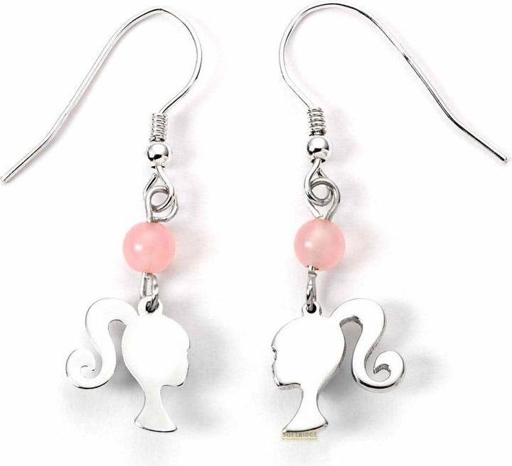 Immagine prodotto Carat Orecchini a goccia Barbie Silhouette e quarzo rosa (argento) (Argento)