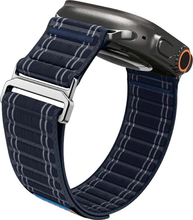 Actual product image Spigen WBF0 Apple Watch (44/45mm) / Watch 10/11 (46mm) / Ultra (49mm) Band Navy (Fabric, Nylon, Plastic)