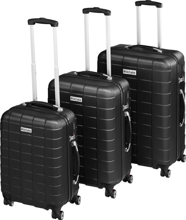 Image du produit tectake Jeu de 3 trolleys (98 l)