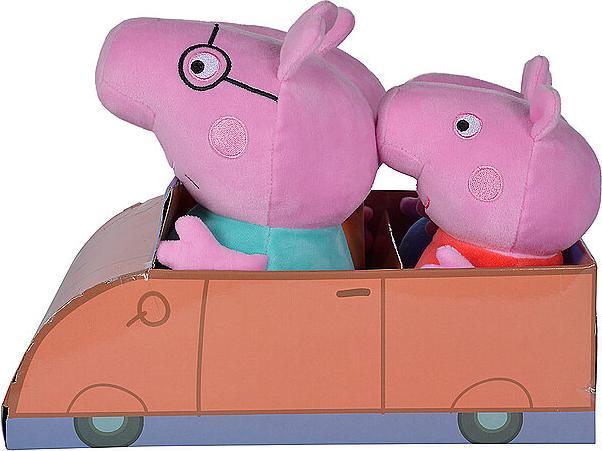 Image du produit Simba La famille Peppa Pig installée dans la voiture (29 cm)