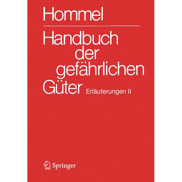 Handbuch der gefährlichen Güter. Erläuterungen II, Fachbücher von Mario König, Ursula Gundert-Remy, Herbert Desel, Petra...