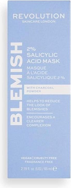 Immagine prodotto Revolution Skincare Skin network maskemish charcoal (2% maschera all'acido salicilico) 65 ml (65 ml)