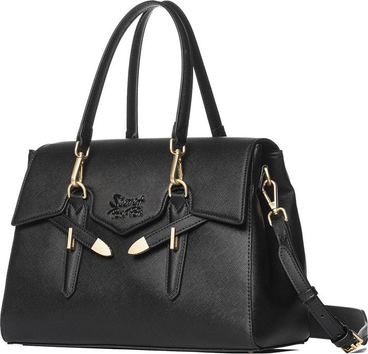 Immagine prodotto Secret Pon Pon Handtasche Damen - Modell Elora Elite - 100% Polyurethan - 31.0 X 26.0 X 11.5 Cm