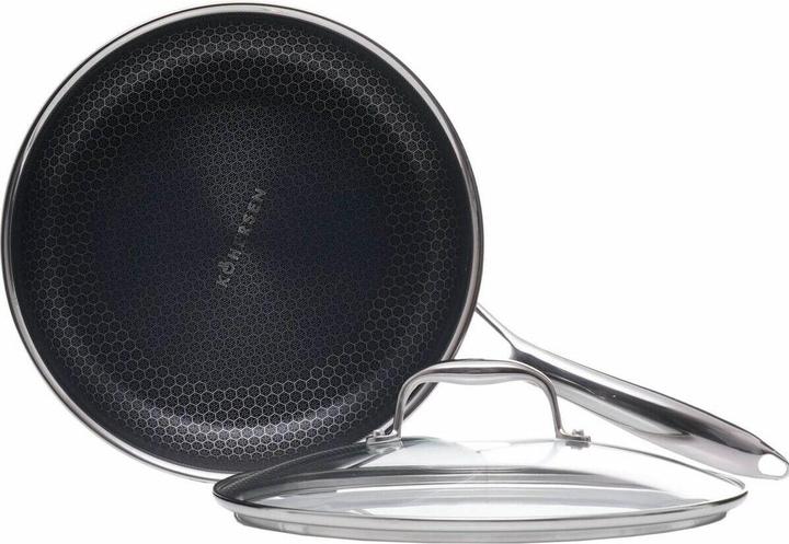 Actual product image Kohersen Patelnia sauté z pokrywką Black Cube 26cm (Frying pan, Aluminium, Stainless steel, 26 x 15 cm)