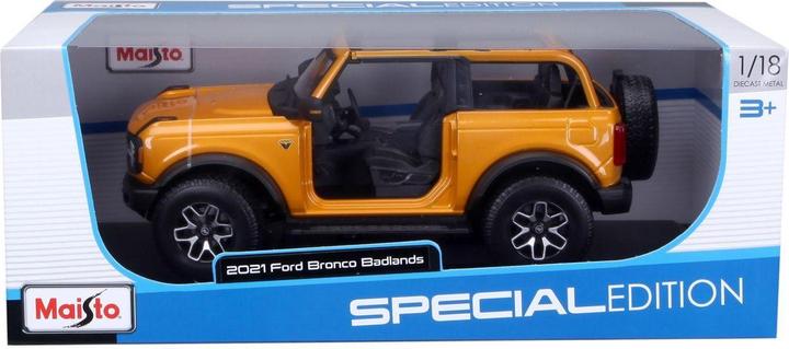 Produktbild Maisto Ford Bronco Badlands 2021 1/18 orange
