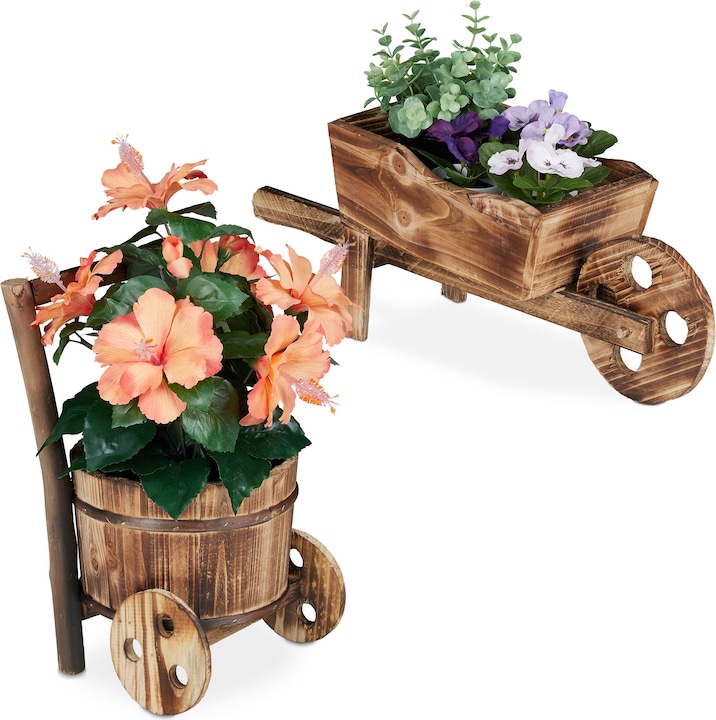 Immagine prodotto Relaxdays carriola-portafiori (19 cm)