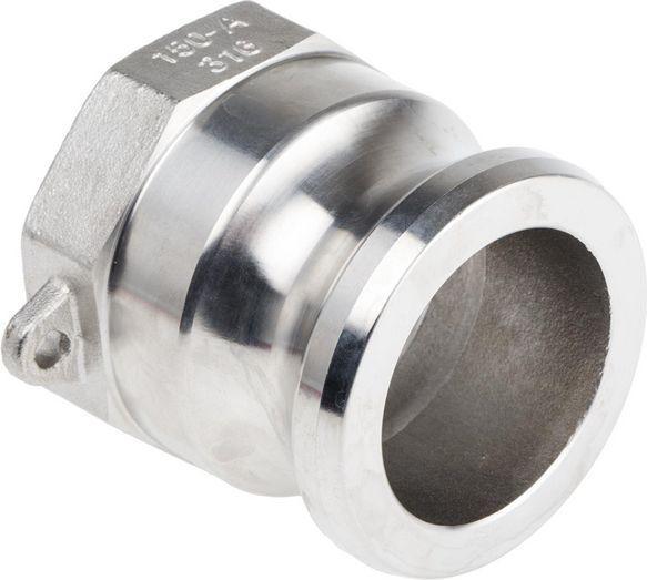 RS PRO Part A cam&groove adaptor,1 1/2in BSPT F (38.10 mm)