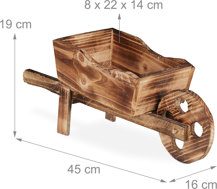 Immagine prodotto Relaxdays carriola-portafiori (19 cm)