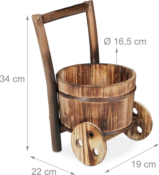 Immagine prodotto Relaxdays carriola-portafiori (19 cm)