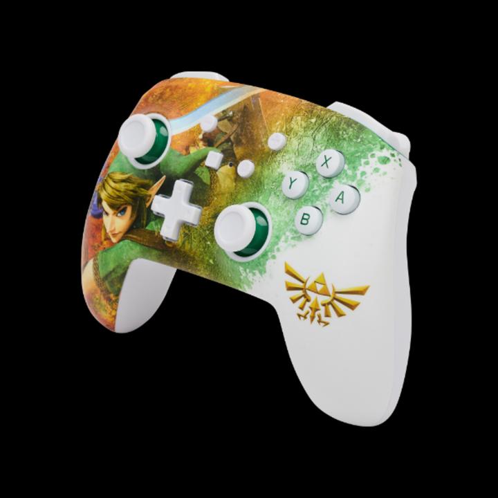 Actual product image PowerA Enhanced Wireless Switch Controller - Zelda Watercolor (Switch, Switch Lite, Switch OLED)