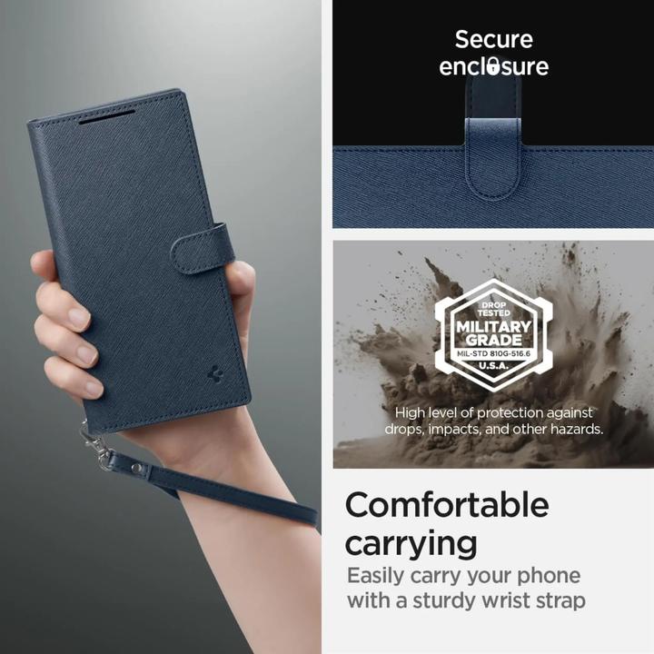 Produktbild Spigen Wallet "S" S928 czarny/black ACS07308 (Samsung Galaxy S24 Ultra)