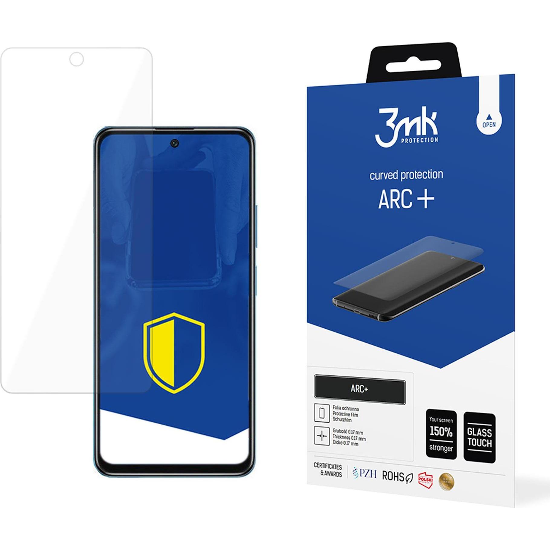 3Mk Grigio Xiaomi Redmi Note 11T 5G/Poco M4 Pro 5G Arc+ (1 Pz., Xiaomi Poco M4 Pro 5G), Pellicola Protettiva Smartphone,
