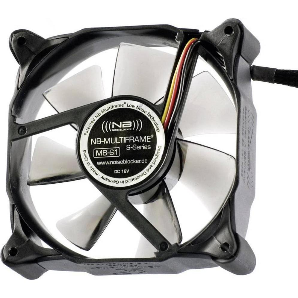 Noiseblocker Multiframe S-Series M8-1 (80 mm, 1 x), PC Lüfter, Schwarz