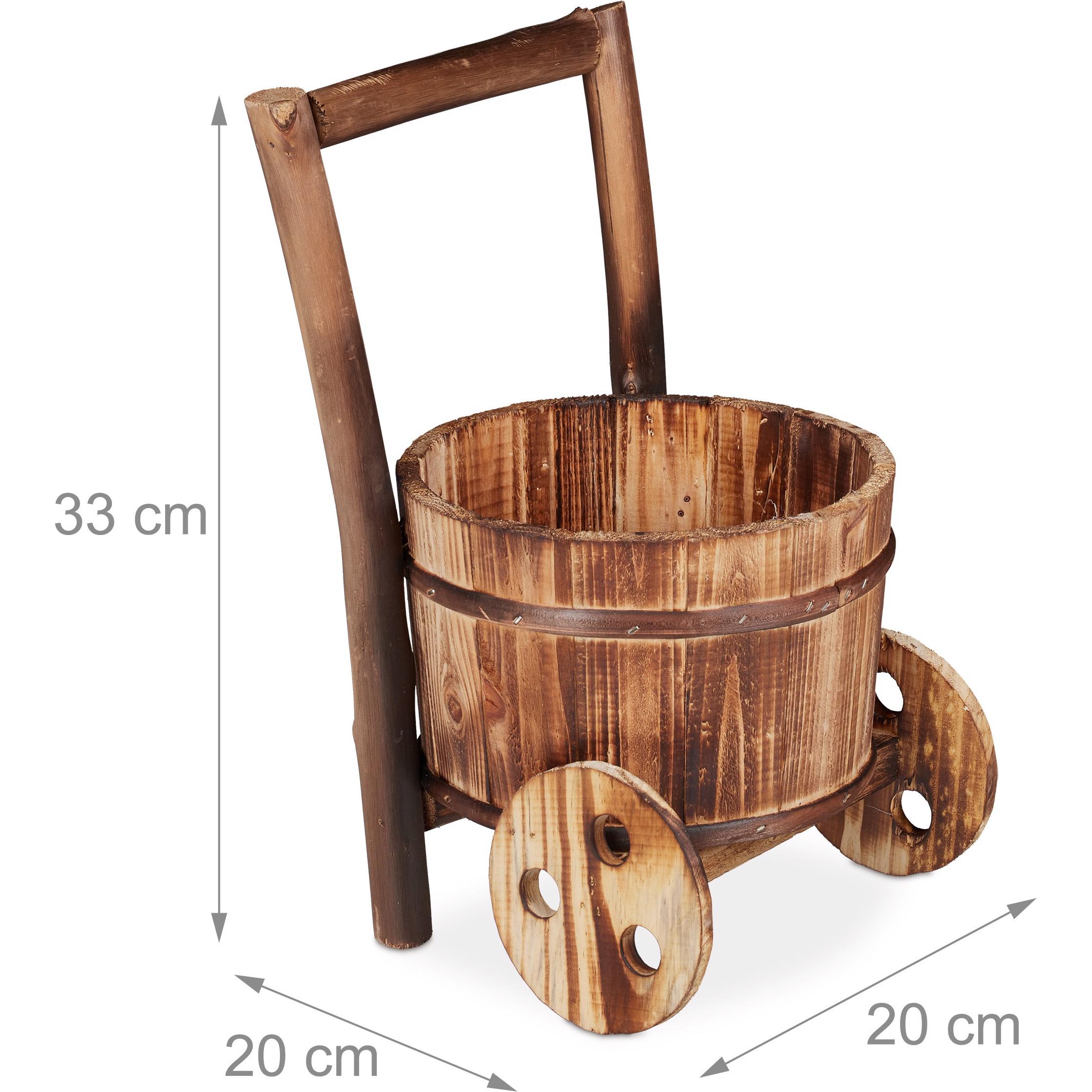 Thumbnail - Relaxdays, Blumentopf, Pflanzschubkarre (20 cm)