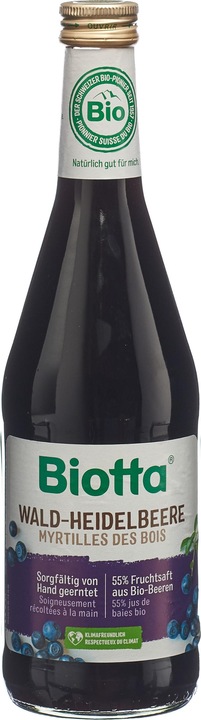 Actual product image Biotta Forest blueberry juice dl (1 x 50 cl)