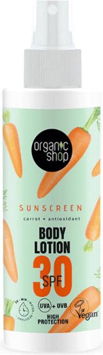 Organic Shop Sunscreen Body Lotion 30 SPF 150ml
