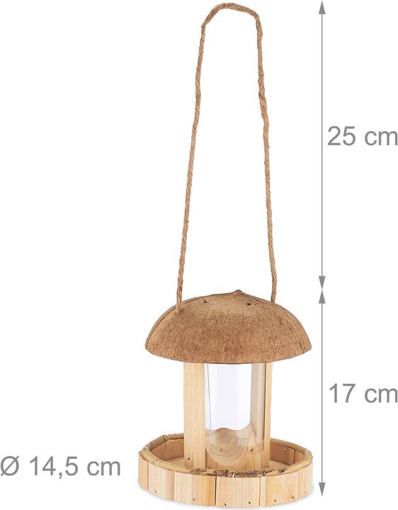 Actual product image Relaxdays Bird Feeder